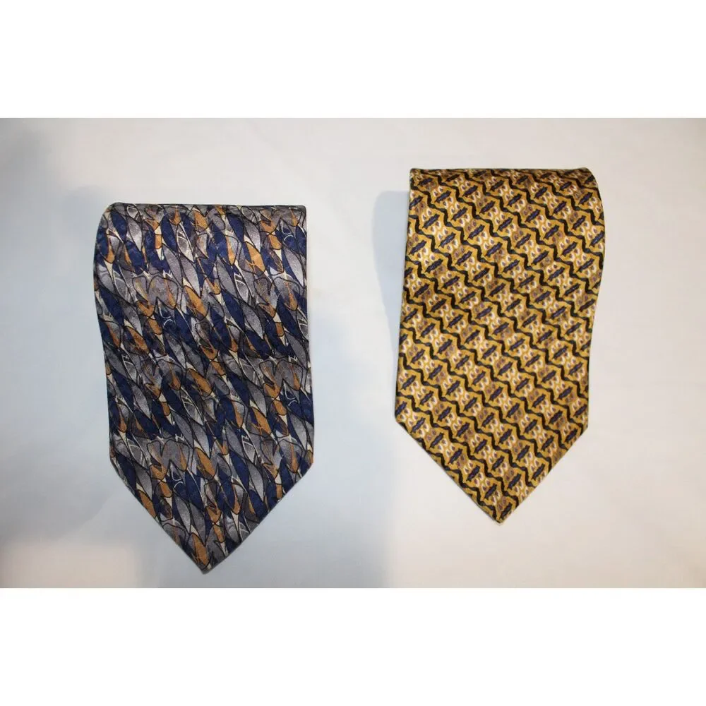Lot of 2 Artisphere Charles Vinson Men’s Neckties – Silk Designer Ties